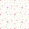 Cute rose and tiny flower seamless pattern