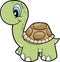 Cute Safari turtle Vector Illustration