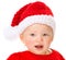 Cute Santa baby portrait