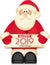 Cute Santa Claus with banner 2019