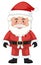 Cute santa white background