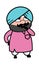 Cute Sardar Cartoon wondering