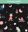 Cute scandinavian seamless pattern