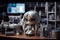 Cute Scientist Doll in Her Lab