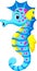 Cute seahorse cartoon