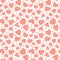 Cute Seamless background, hearts of different shapes, Kawaii, faces . Doodle elements, arrows, waves, arrows. Hand drawn pattern