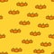 Cute seamless Country Fall patterns for Wallpapers and Wall Design With Three Pumpkins