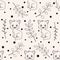 Cute seamless florals pattern with cat animals