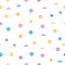 Cute seamless pastel pattern white background