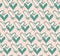 Cute seamless pattern with abstract pink and blue hand draw doodle hearts. Sweet vector background in pastel colors. Backdrop for