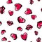 Cute seamless pattern. Color romantic background. Illustration with lips. Valentines day theme.