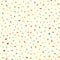 Cute seamless pattern with colored confetti. Colorful endless print.