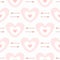 Cute seamless pattern with hearts and arrows. Romantic print.