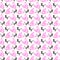 Cute seamless pattern with hearts and cats. Romantic texture for backgrounds, wrapping paper, packaging, greeting cards, prints,