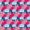 Cute seamless pattern with love letters envelopes. Background lovely design for Valentines day