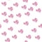 Cute seamless pattern with pink hearts, many pink elemens with red rounds inside