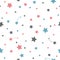 Cute seamless pattern with stars