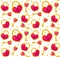 Cute seamless pattern Valentines day with heart lock, key. Love, romance endless