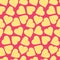 Cute seamless pattern with yellow tortillas hearts