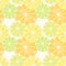 Cute seamless patterns of citrus fruits lemon and lime with simple textures of friendly colors