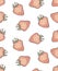 Cute seamless strawberry pattern