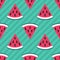 Cute seamless watermelon pattern