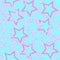 Cute Sequin Stars Embroidery Background Pattern Seamless
