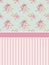 Cute shabby chic background with roses and polka dots