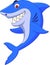 Cute shark cartoon