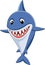 Cute shark cartoon