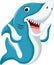 Cute shark cartoon