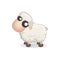 Cute sheep in flat style