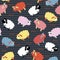 Cute Sheep Seamless Pattern