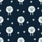 Cute sheep seamless pattern