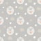 Cute sheep. Star and cloud. Nursery pink and grey seamless pattern. Vector kids illustration