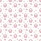 Cute sheep. Star and cloud. Nursery pink seamless pattern. Kids illustration. For children`s textiles, home decor, clothing