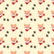 Cute Shiba dog seamless pattern