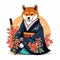 Cute shiba inu dog, generative AI illustration