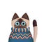 Cute Siamese cat cartoon figure