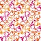 Cute simple flat apple fruit seamless pattern