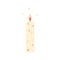 Cute simple illustration of burning pillar candle