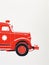 Cute simple screen print style fire engine emergency service vintage vehicle. Child poster Wall art