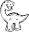 Cute Sketchy Dinosaur Vector