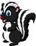 Cute skunk cartoon