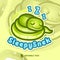 Cute Sleepy Snake Logo Mascot