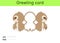 Cute sloth fold-a-long greeting card template. Great for birthdays, baby showers, themed parties. Printable color scheme. Print,