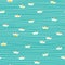 Cute small paper boats seamless vector pattern. Colorful small scale summmer design with white hand drawn paper boats floating on