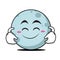 Cute smile moon face character