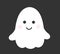 Cute smiling ghost