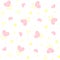 Cute smiling hearts seamless pattern